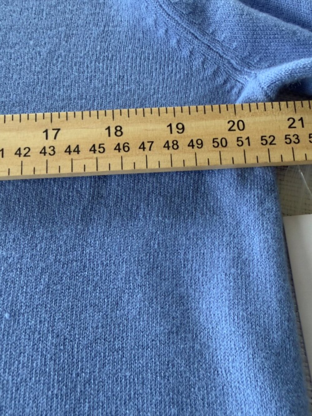 Croft Barrow NWT Blue Henley Long Sleeve Top Button Placket Women's Size L Kohls - Picture 9 of 14